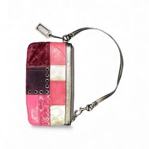 Coach Vintage Multicolor Patchwork Wristlet